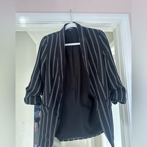 Express pinstripe black blazer